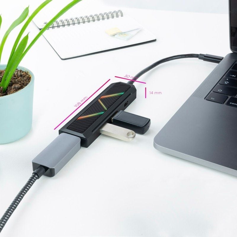 Base de Ligação USB Tipo C Nanocable 10.16.0401 / 2xusb / 1xusb Tipo C PD / 1xhdmi 4K