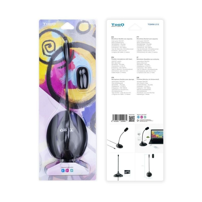 Microfone de Secretária Tooq Tqmm-213