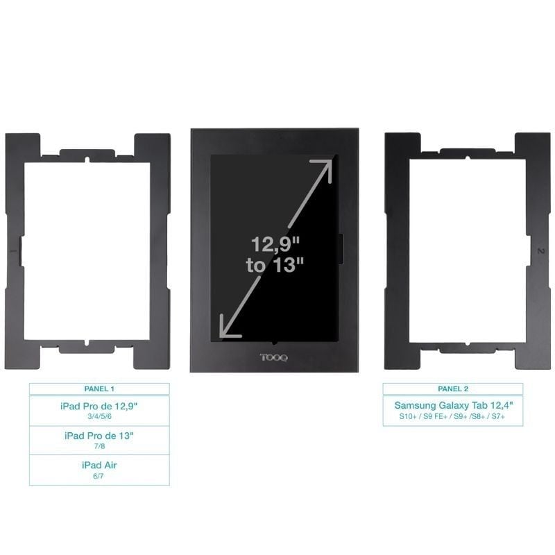 Tooq Tqatte2601-m-b Moldura Antirroubo para Tablet / Preto