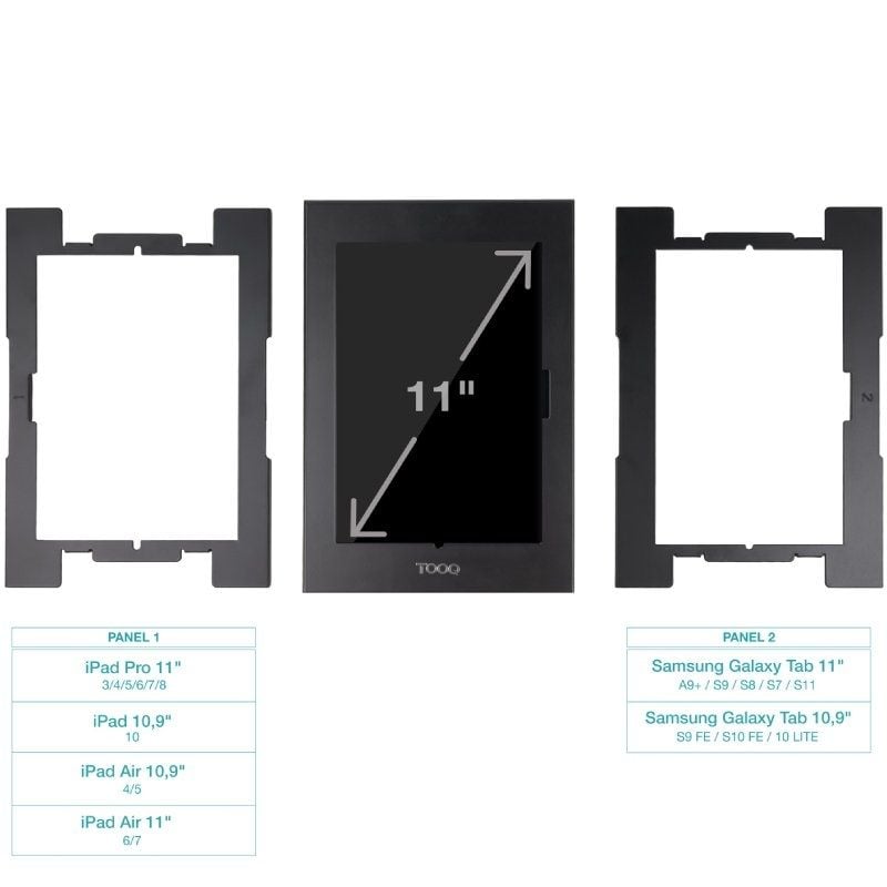 Tooq Tqatte2601-s-b Moldura Antirroubo para Tablet / Preto