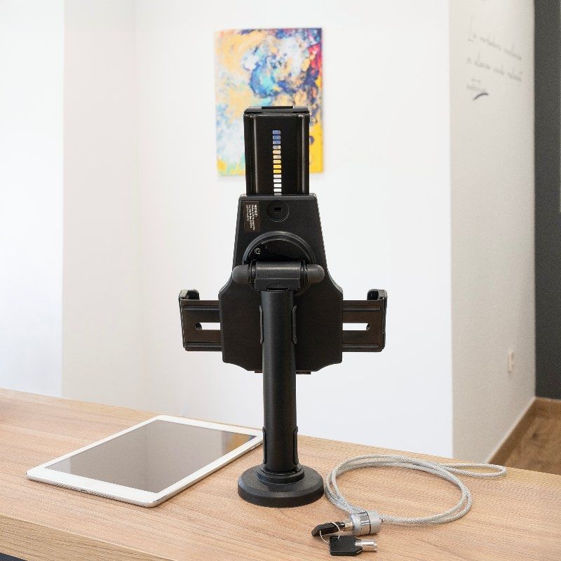 Tooq TQTDS0812 Suporte de Mesa / Parede para Smartphone / Tablet / Antirroubo / Preto