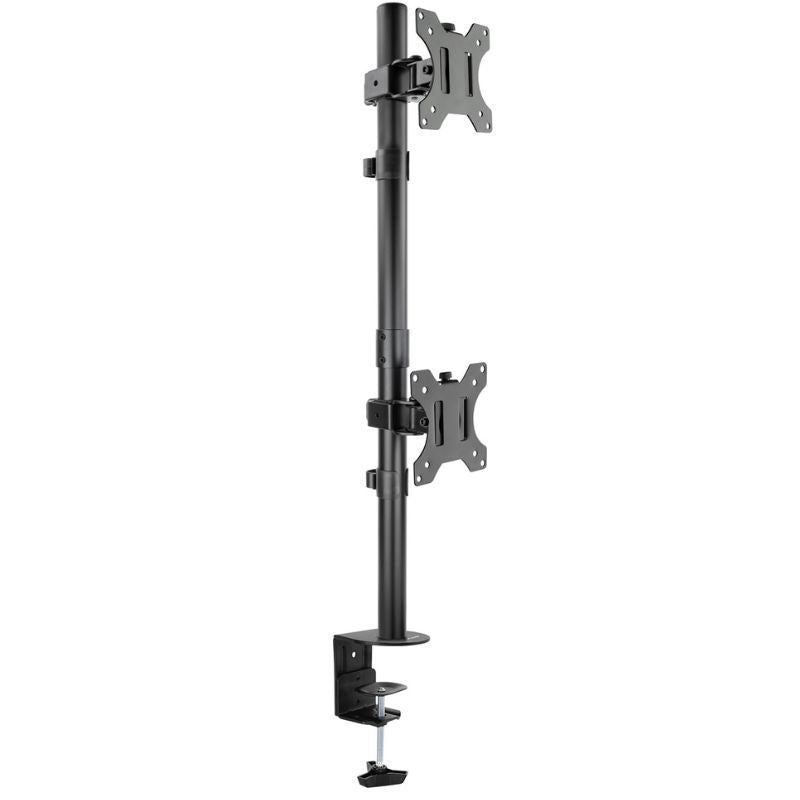 Suporte de Mesa Tooq Db1233tnv-b para 2 Monitores / Giratório / Inclinado / Até 8kg