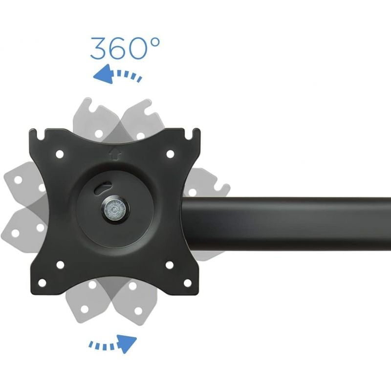 Suporte de Mesa Tooq Db1327tn-b para 3 Monitores / Giratório / Inclinado / Até 8kg
