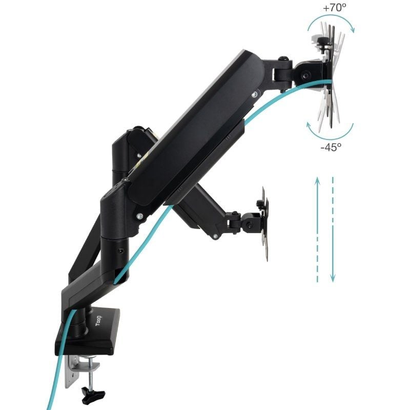 Suporte de Mesa Tooq Db1434tnr-b para 2 Monitores / Até 10kg