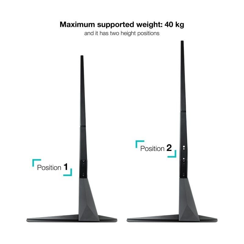 Suporte de Mesa Tooq Db2375f-b para TV de 23-75" e Computador Portátil