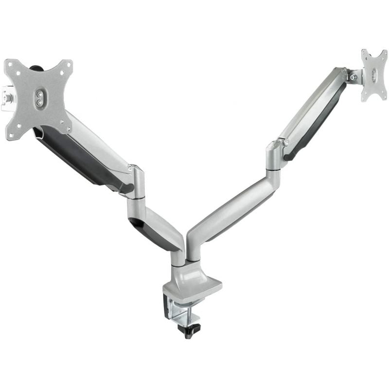 Suporte de Mesa Tooq Db3132tnr-s para 2 Monitores / Giratório / Inclinado / Até 9kg