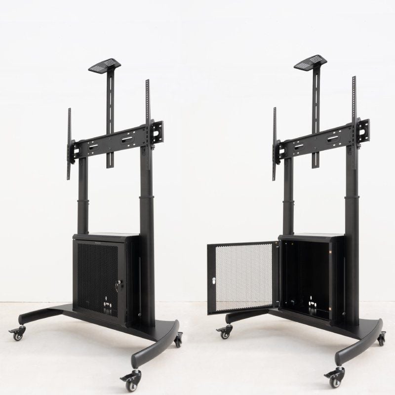 Tooq Narnia Fs20500m-b Suporte de Chão Inclinável com Rodízios para TV 60-100" / Até 100kg