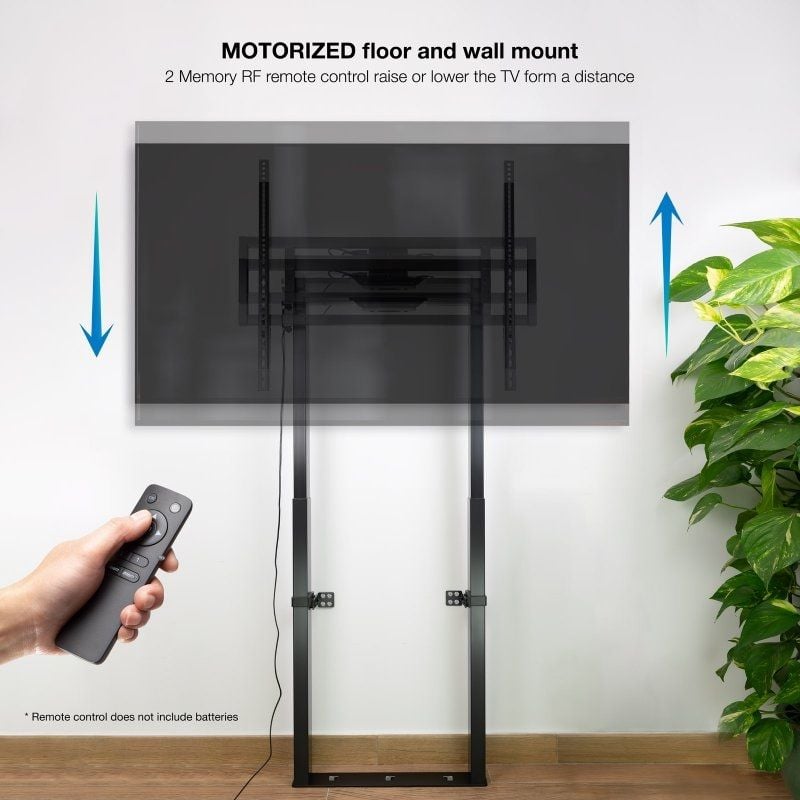 Tooq Fsm01-b Suporte Elétrico de Chão / Parede para TV 55-100" / Até 120kg