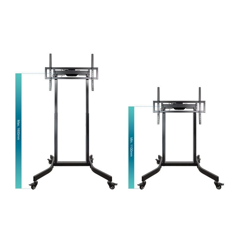 Tooq Fsm02-b Suporte de Chão Elétrico com Rodas para TV 55-100" / Até 120kg
