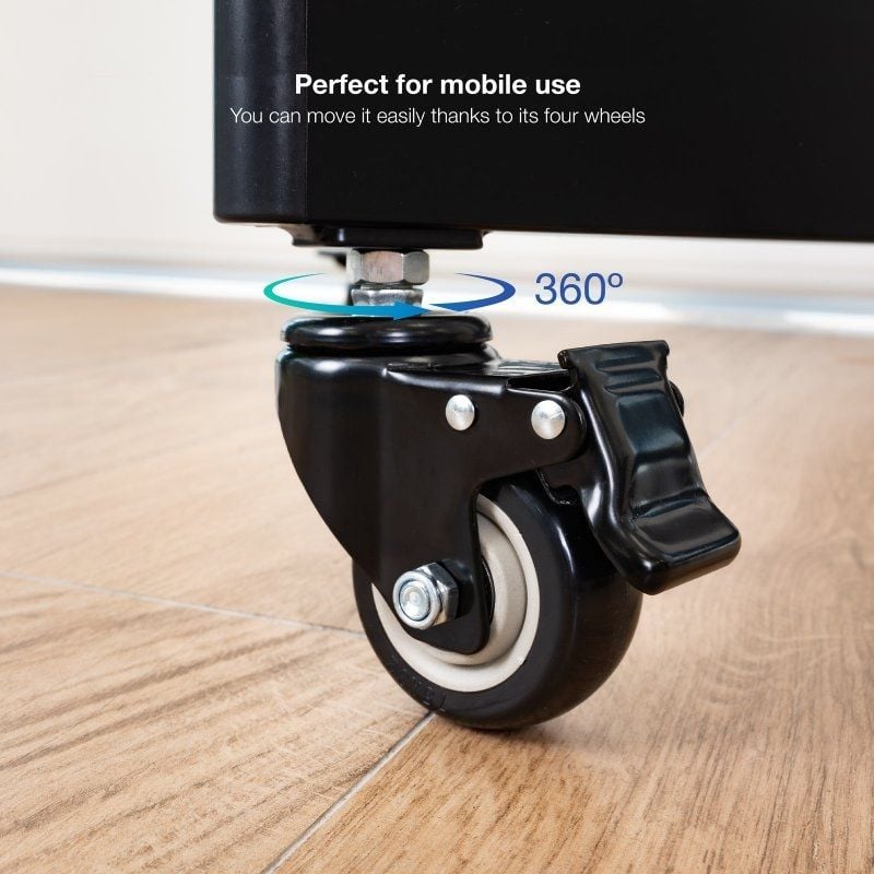 Tooq Fsm02-b Suporte de Chão Elétrico com Rodas para TV 55-100" / Até 120kg