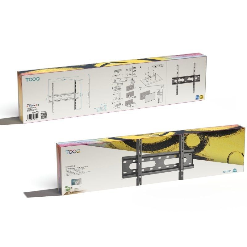 Tooq Lp1072f-b Suporte de Parede Fixo Tooq Lp1072f-b para Televisores de 32-70" / Até 45kg
