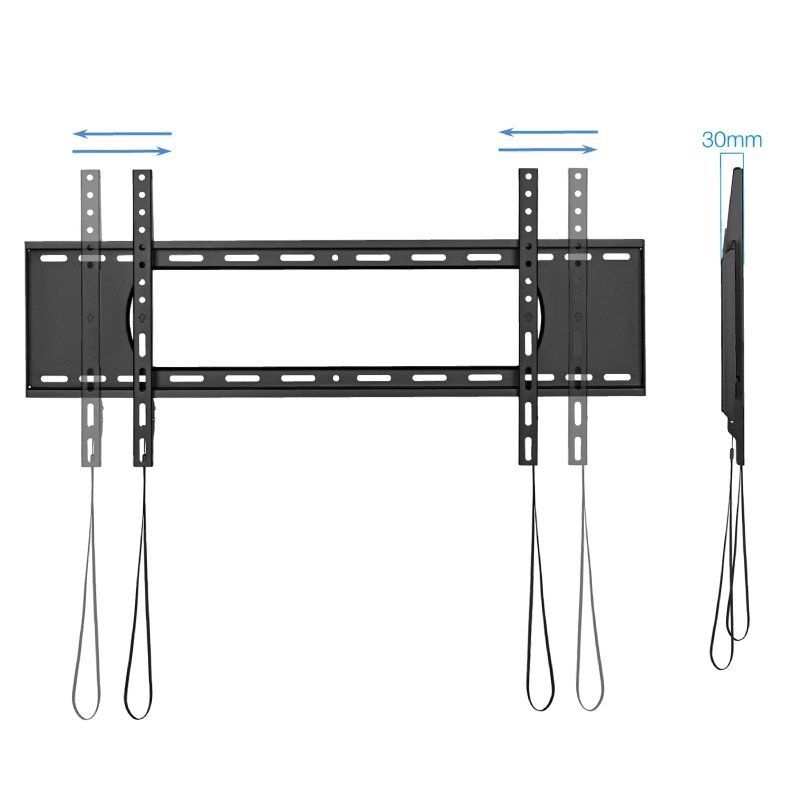 Suporte de Montagem Na Parede Tooq Lp1090f-b para Televisores de 43-90" / Até 80kg