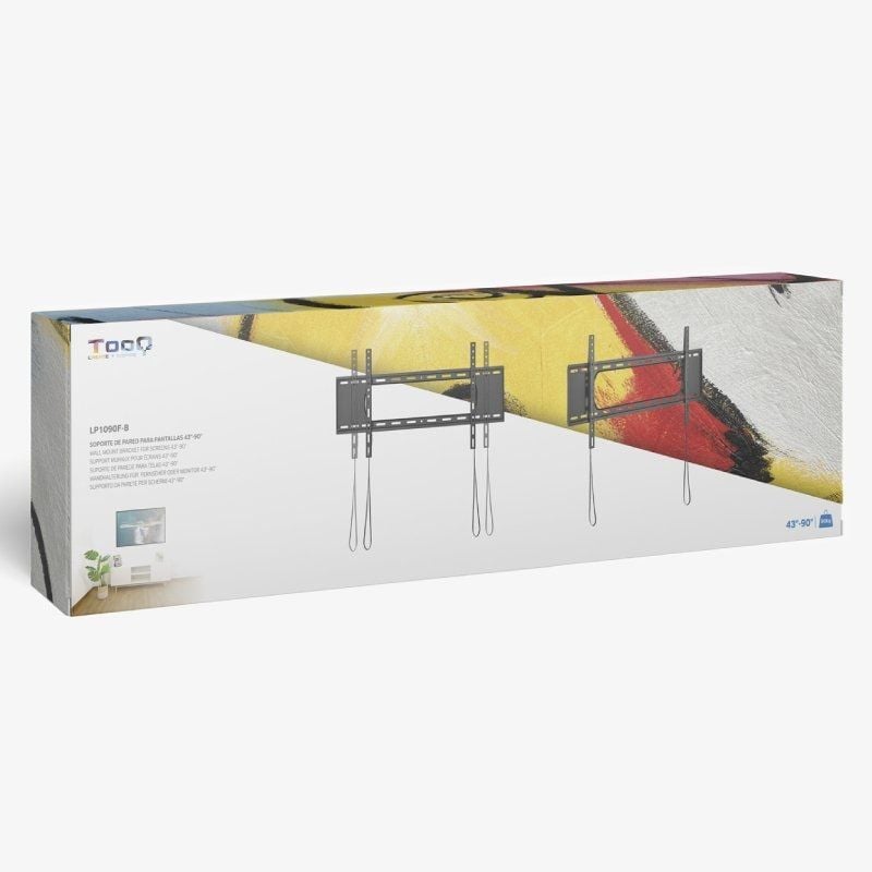 Suporte de Montagem Na Parede Tooq Lp1090f-b para Televisores de 43-90" / Até 80kg