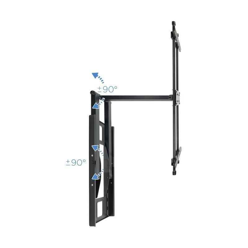 Suporte de Parede Inclinável / Giratório Tooq Lp4380xl-b para Televisores de 43-80" / Até 50kg
