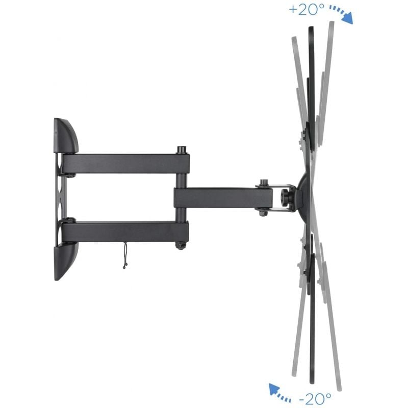 Suporte de Parede Inclinável / Giratório Tooq Lp6055tn-b para Tvs de 23-55" / Até 30kg
