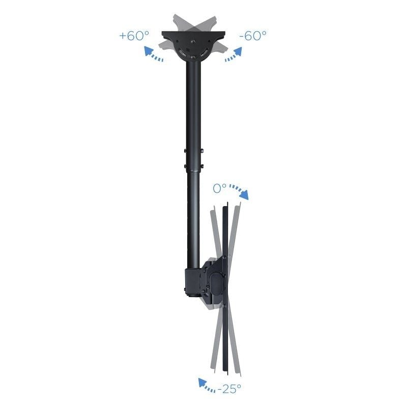 Tooq Lpce1170tsli-b Suporte de Teto Giratório / Inclinado / Nivelado para Televisores de 37-70" / A…