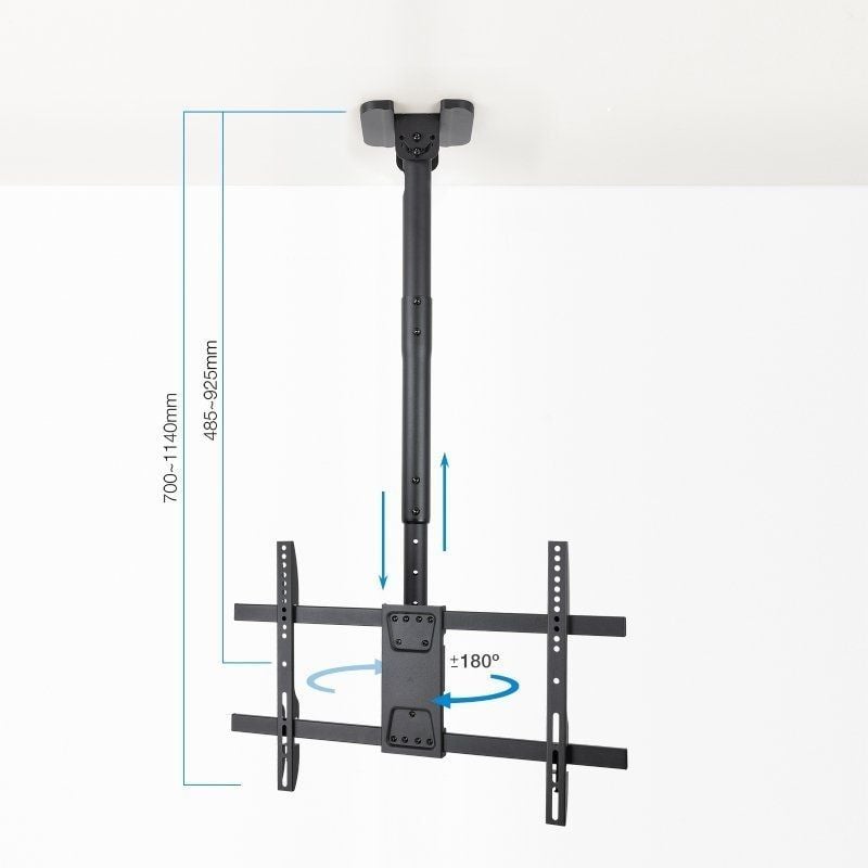 Tooq Lpce1186tsli-b Suporte de Teto Giratório / Inclinado / Nivelado para TV 43-86" / Até 60kg