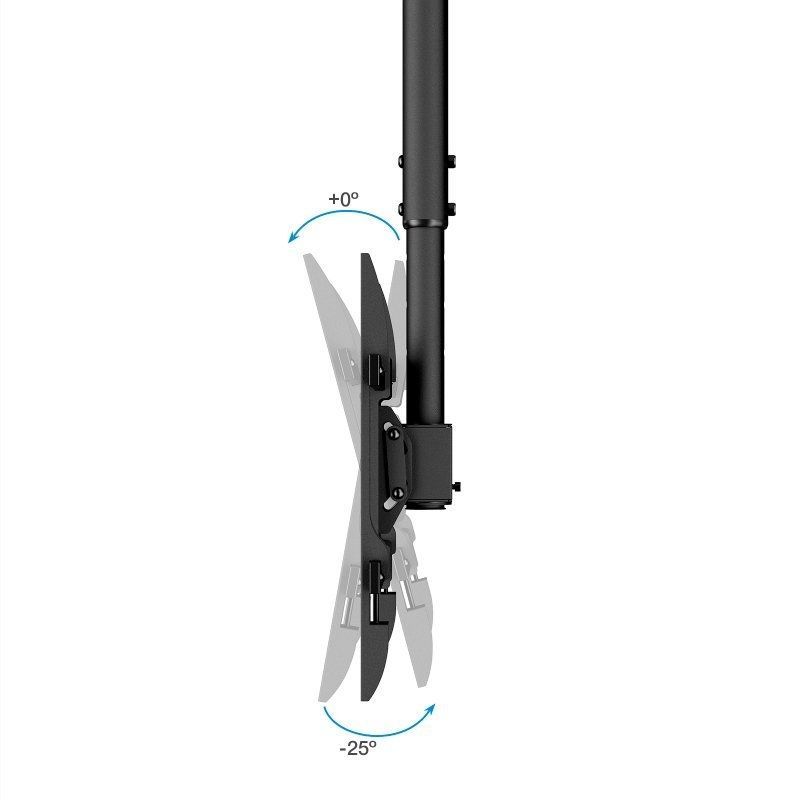 Tooq Lpce1186tsli-b Suporte de Teto Giratório / Inclinado / Nivelado para TV 43-86" / Até 60kg