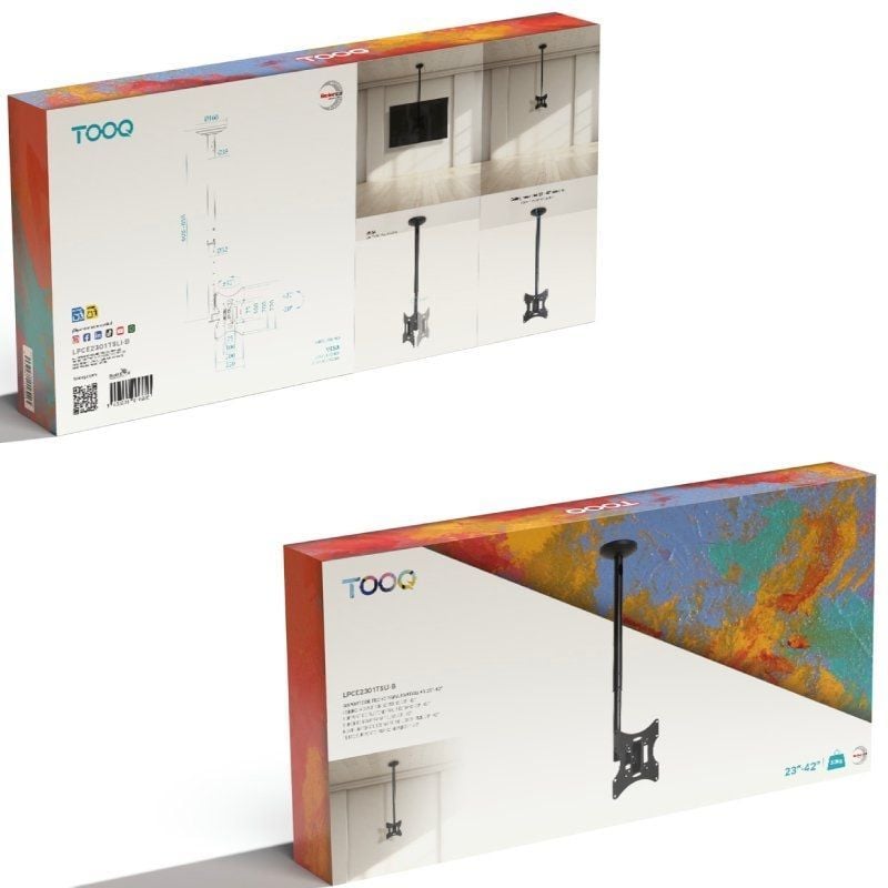 Tooq Lpce2301tsli-b Suporte de Teto Giratório / Inclinado / Nivelado para Televisores de 23-42" / A…