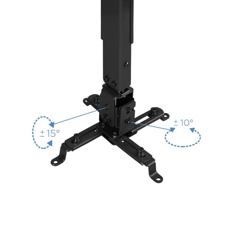 Suporte de Teto para Projetor Tooq Tooq Pj2012t-b / Inclinável / Até 20kg