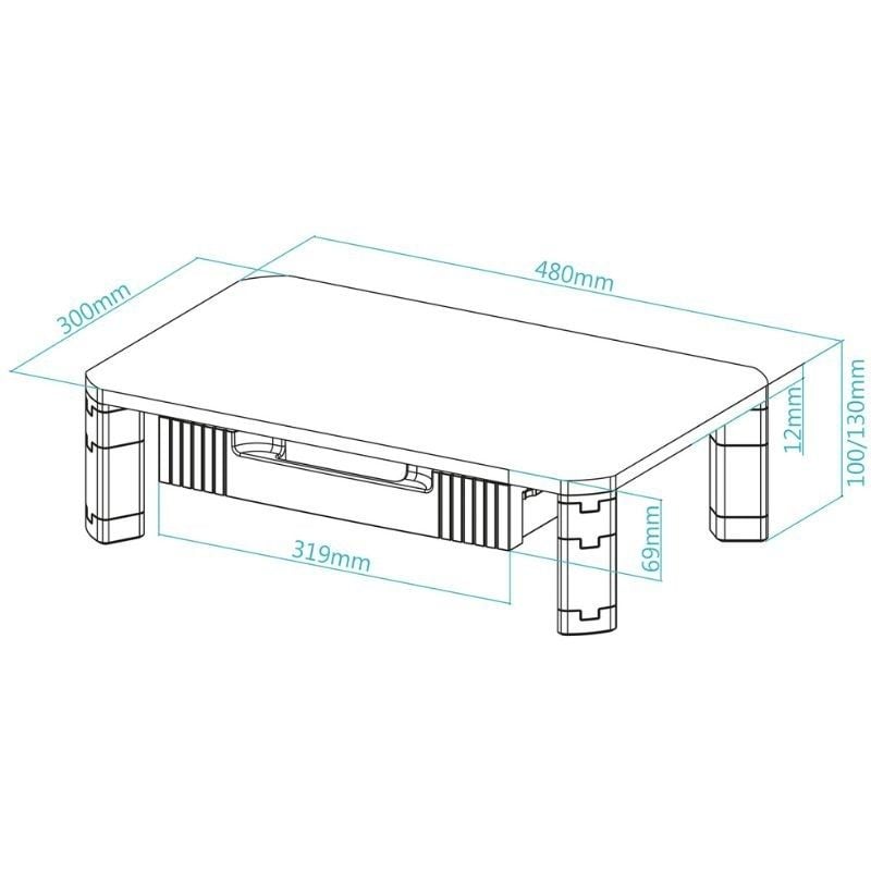 Tooq TQMMPD02 Suporte para Monitor / Até 20kg