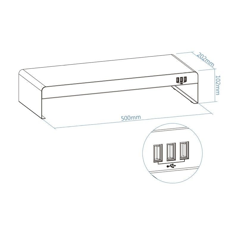 Suporte para Monitor Tooq TQMR0124 / Até 20kg