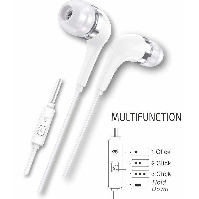 Tech One Tech Eartech TEC1304 Auscultadores Intra-auriculares / com Microfone / USB Type-c / Branco