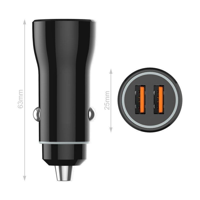 Carregador de Automóvel Tech One Tech TEC2802 / 2xusb / 12W