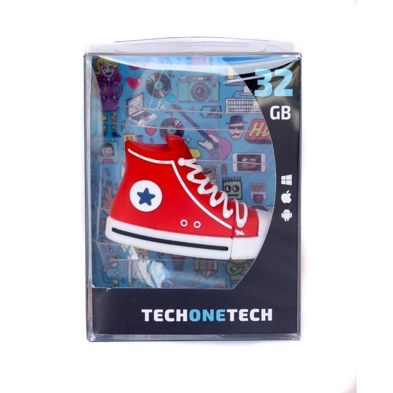 Unidade Flash USB 2.0 Tech One Tech Red Reverse de 32 GB