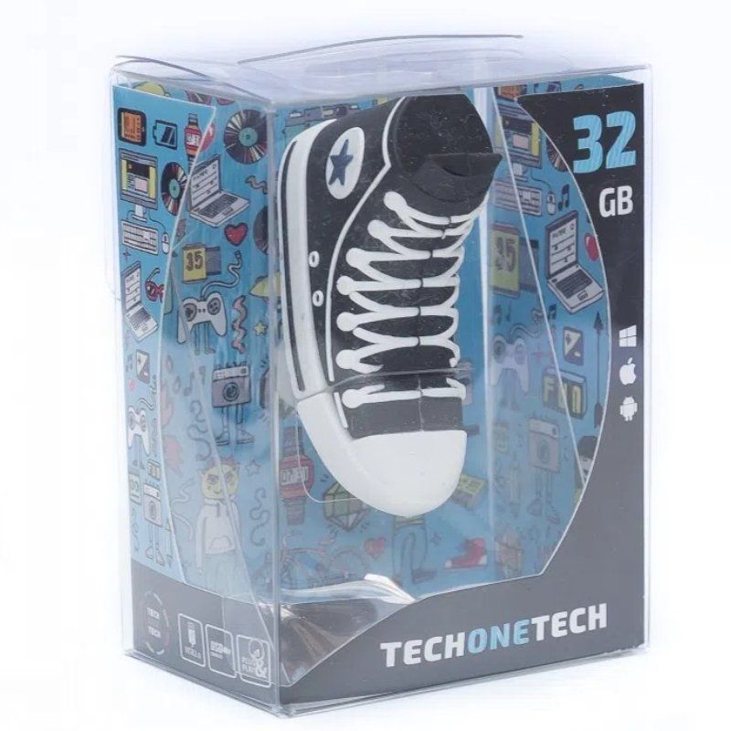 Unidade Flash de 32 GB Tech One Tech Sneaker Reverse USB 2.0