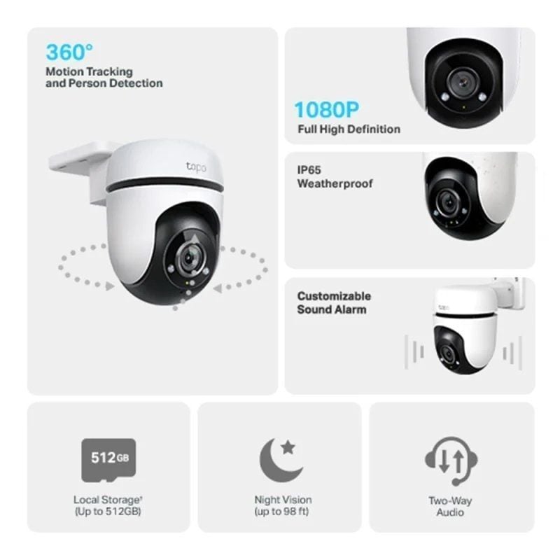 Tp-link Tapo C500 Câmaras de Videovigilância / Visão Nocturna / Controlo a Partir da APP