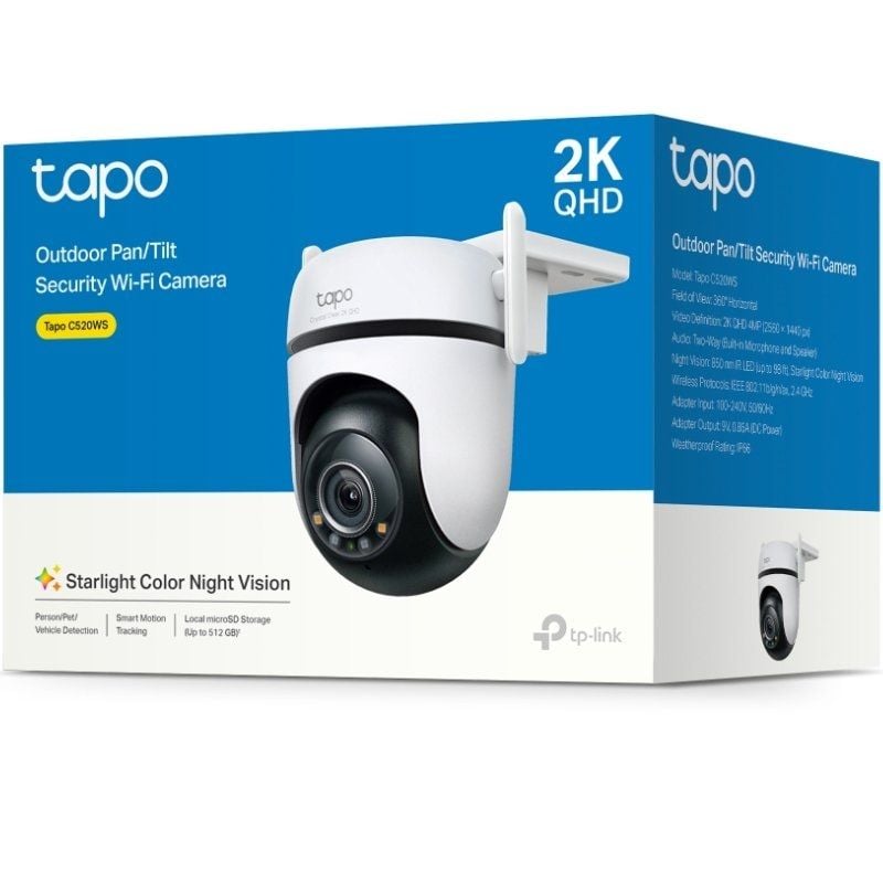 Tp-link Tapo C520WS Câmaras de Videovigilância / Visão Nocturna / Controlo a Partir da APP