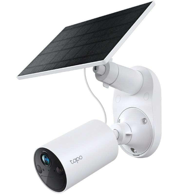 Câmara de Vigilância por Vídeo Tp-link Tapo TC82 Kit / Visão Nocturna / Controlo APP / Inclui Paine…