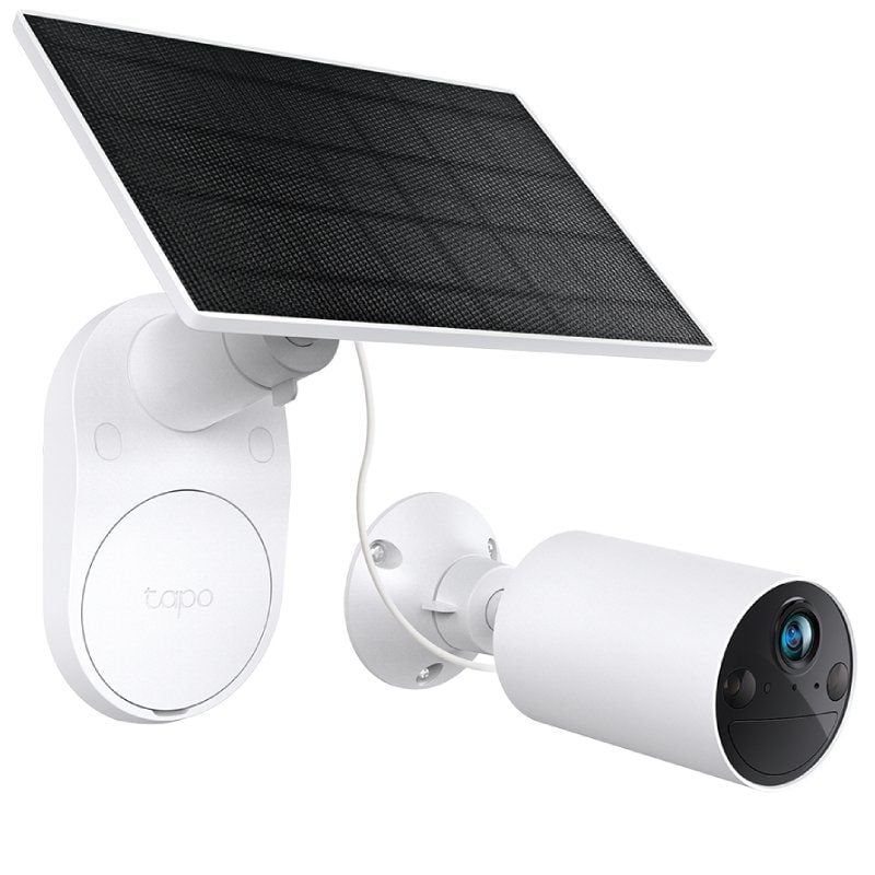 Câmara de Vigilância por Vídeo Tp-link Tapo TC82 Kit / Visão Nocturna / Controlo APP / Inclui Paine…