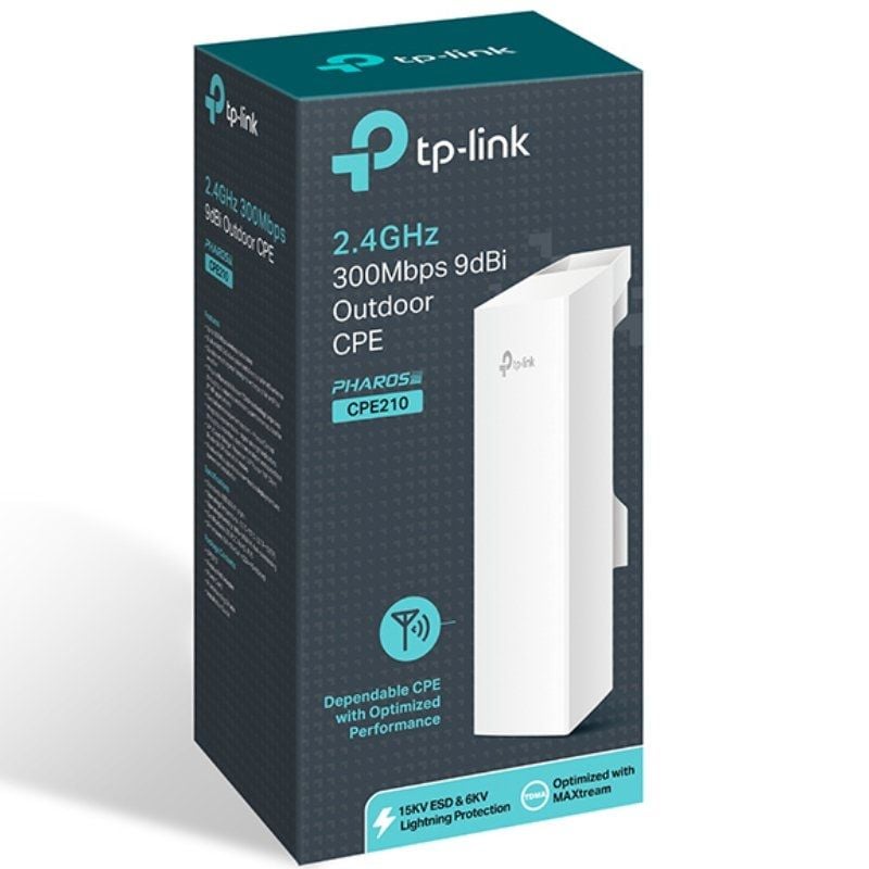Tp-link CPE210 Ponto de Acesso Repetidor sem Fios Poe 300mbps / 2.4ghz / Antena 9dbi / Wifi 802.11n…