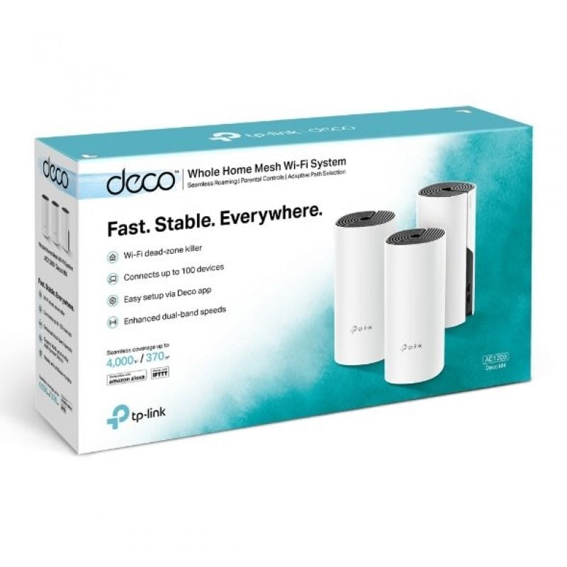 Tp-link Deco E4 1200mbps / 2.4ghz 5ghz Mesh System / Pack de 3