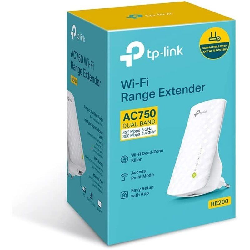 Repetidor sem Fios Tp-link AC750 750mbps / 3 Antenas Internas