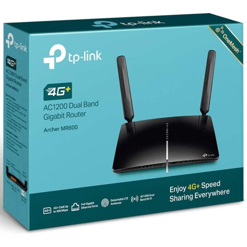 Router sem Fios 4G Tp-link Archer MR600 1200mbps 2.4ghz 5ghz / 2 Antenas / Wifi 802.11a / N / Ac -…