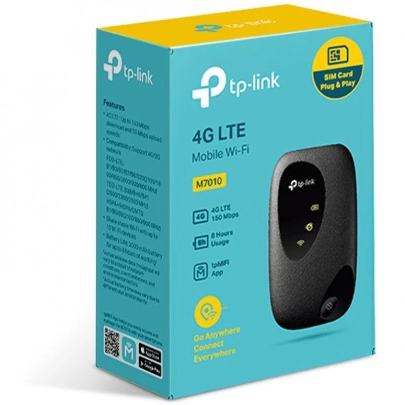 Router sem Fios 4G Tp-link M7010 300mbps / 2.4ghz / 1 Antena / Wifi 802.11b / G / N