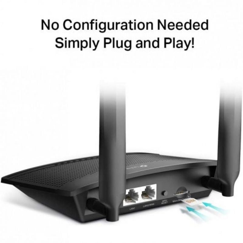 Router sem Fios 4G Tp-link Tl-mr100 300mbps / 2.4ghz / 2 Antenas / Wifi 802.11b / G / N