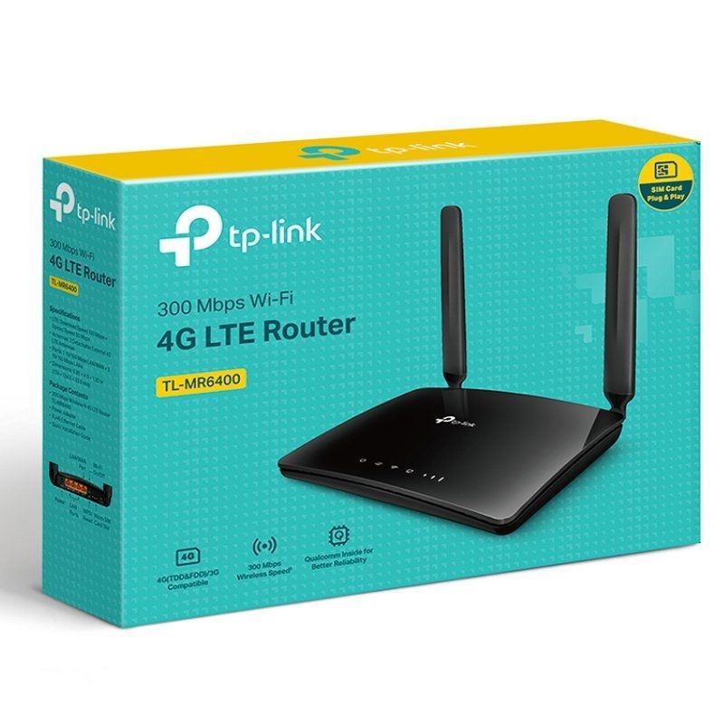 Tp-link Tl-mr6400 300mbps / 2.4ghz / 2 Antenas / Wifi 802.11b / G / N / Router sem Fios 4G Tp-link…