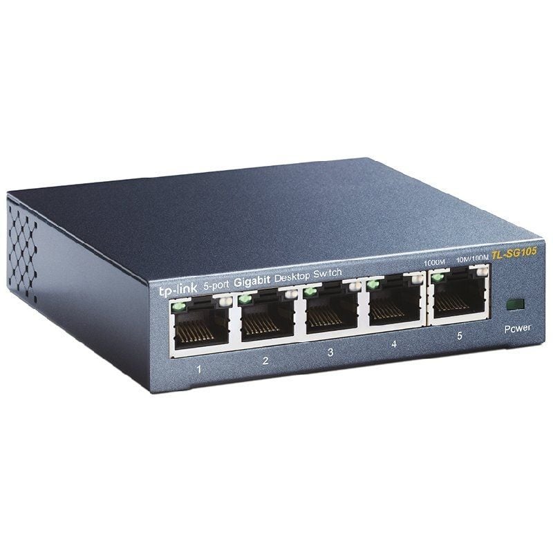 Switch Tp-link Tl-sg105 5 Portas / Rj-45 10 / 100 / 1000