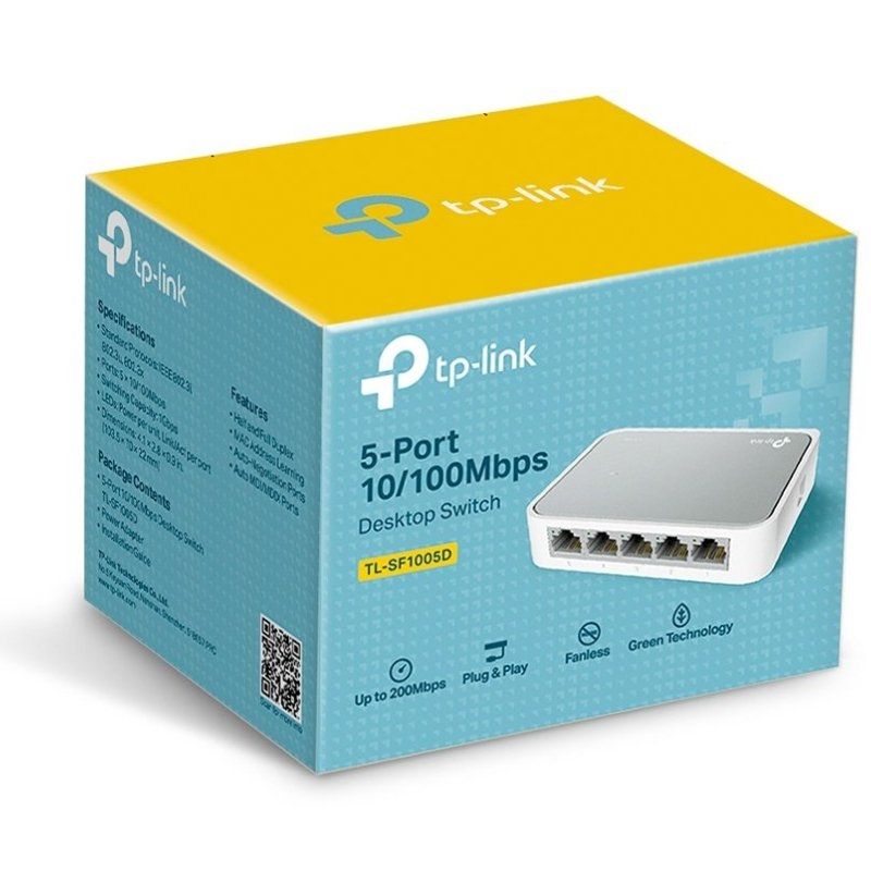 Tp-link 5P Interruptor de 5 Portas / Rj-45 10 / 100