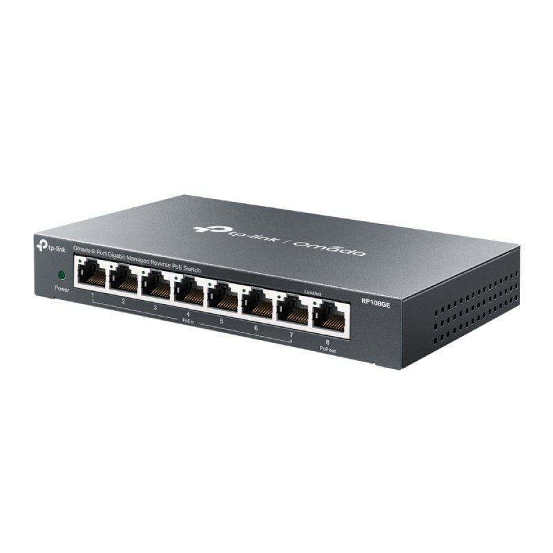 Switch Tp-link Tl-rp108ge 8 Portas / Rj-45 10 / 100 / 1000 Poe