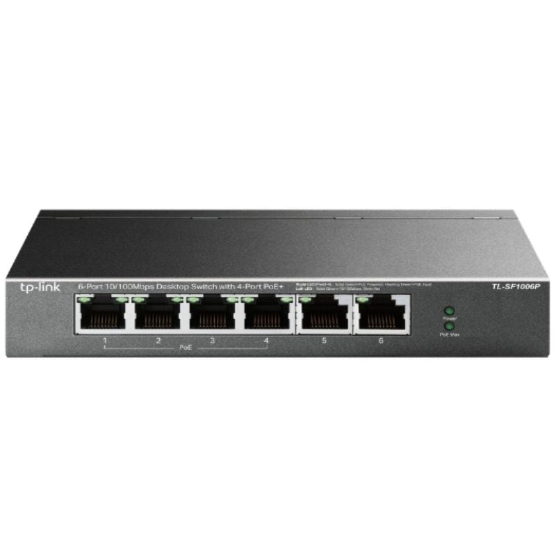 Switch Tp-link Tl-sf1006p 6 Portas / Rj-45 10 / 100 Poe