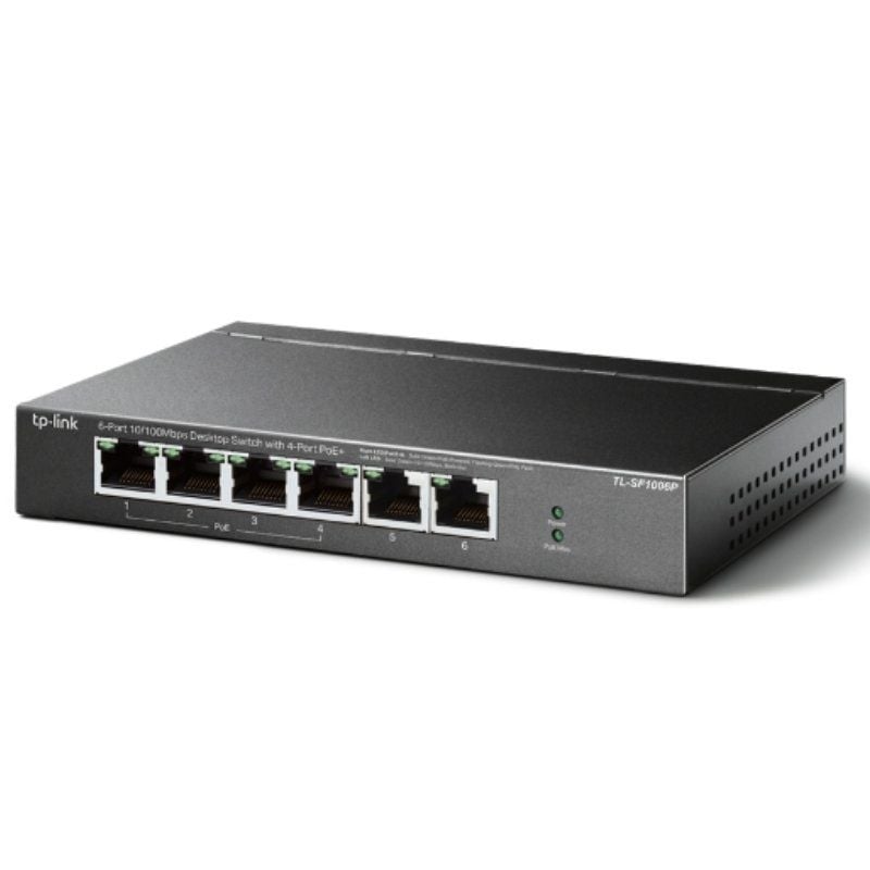 Switch Tp-link Tl-sf1006p 6 Portas / Rj-45 10 / 100 Poe