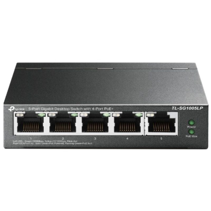 Switch Tp-link Tl-sg1005lp 5 Portas / Rj-45 10 / 100 / 1000 / Poe