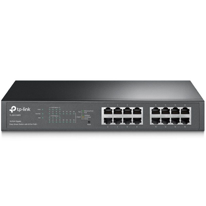 Tp-link Tl-sg1016pe / 16 Portas / RJ45 10 / 100 / 1000 / Poe+ / Switch Poe+