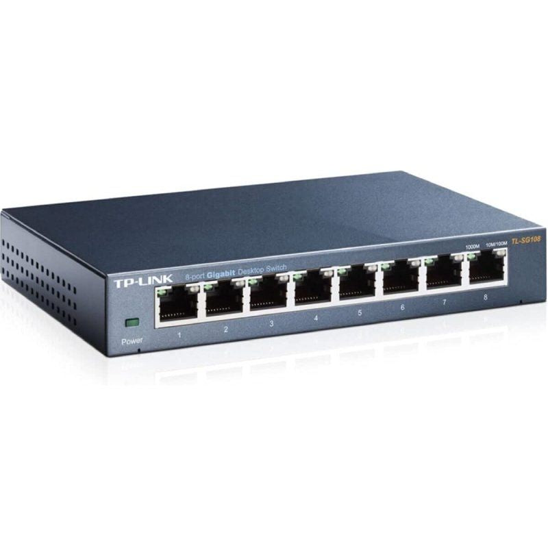 Switch Tp-link Tl-sg108 V3.0 8 Portas / Rj-45 10 / 100 / 1000