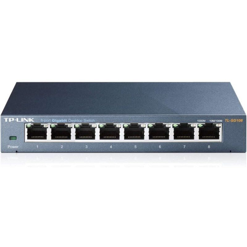 Switch Tp-link Tl-sg108 V3.0 8 Portas / Rj-45 10 / 100 / 1000
